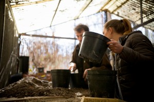 Élèves participants à un atelier de viticulture lors d’une formation supérieur